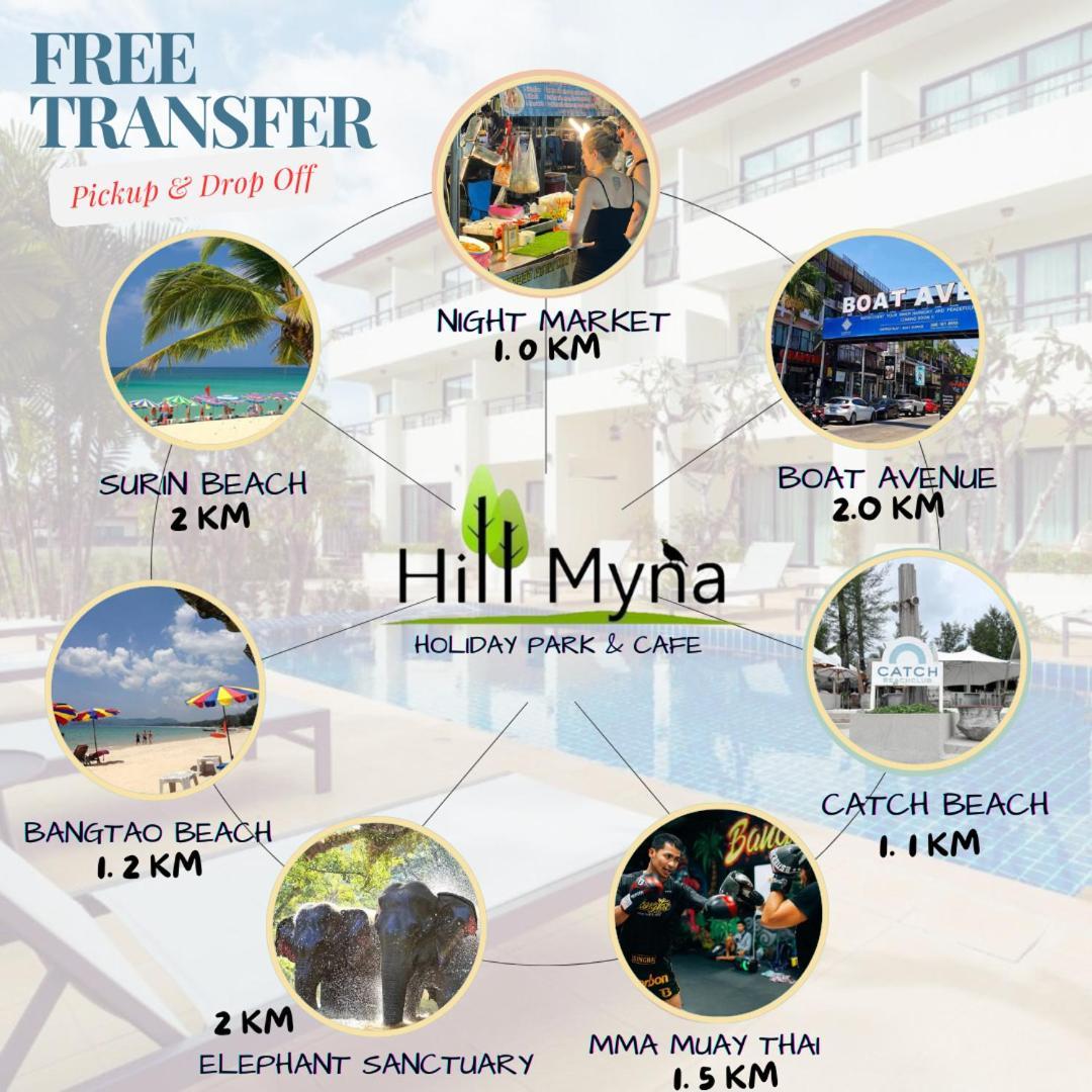 Hill Myna Holiday Park & Cafe Bang Tao Beach  Buitenkant foto